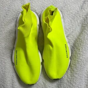Balenciaga Bright Yellow Sock Shoes